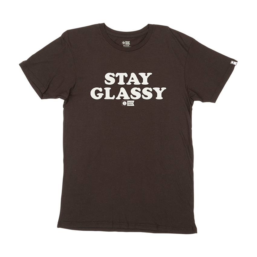 T-Shirt Salty Crew Stay Glassy Premium Nero