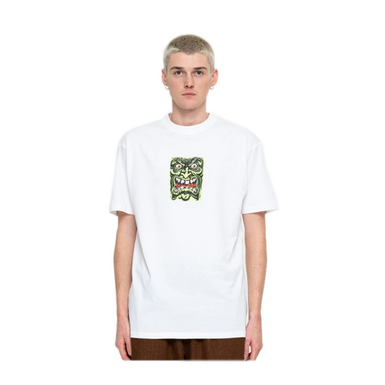T-Shirt Santa Cruz Roskopp Face Front Bianco
