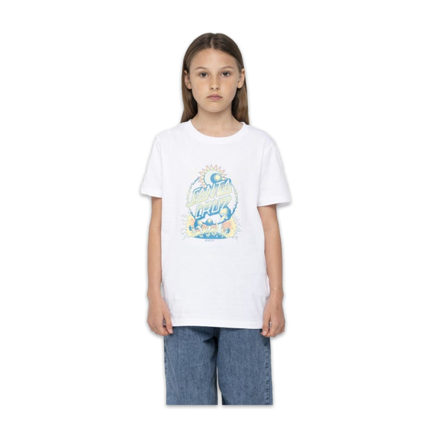 T-Shirt Santa Cruz Bambino Dark Arts Blanc