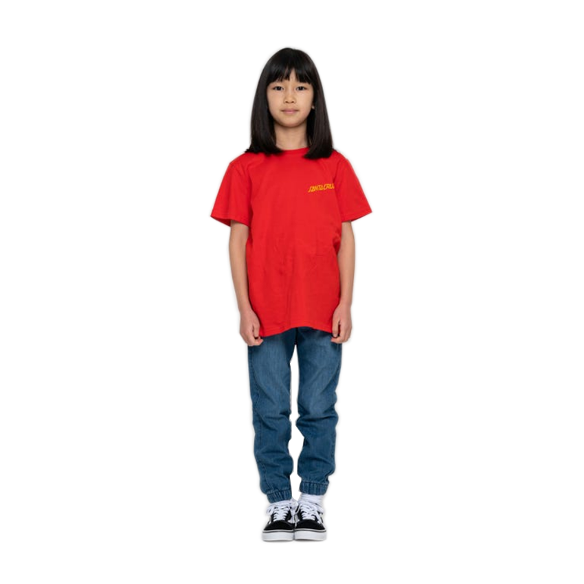 T-Shirt Santa Cruz Shadowless Dot Tee Jeunesse Rosso