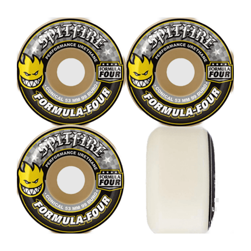 Ruote skate Spitfire Formula Four Conical Full 53mm Grigio