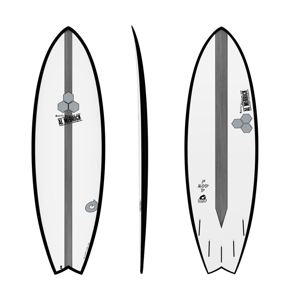 Surfplank Da Surf Torq Pod Mod 6'6" Schwarz