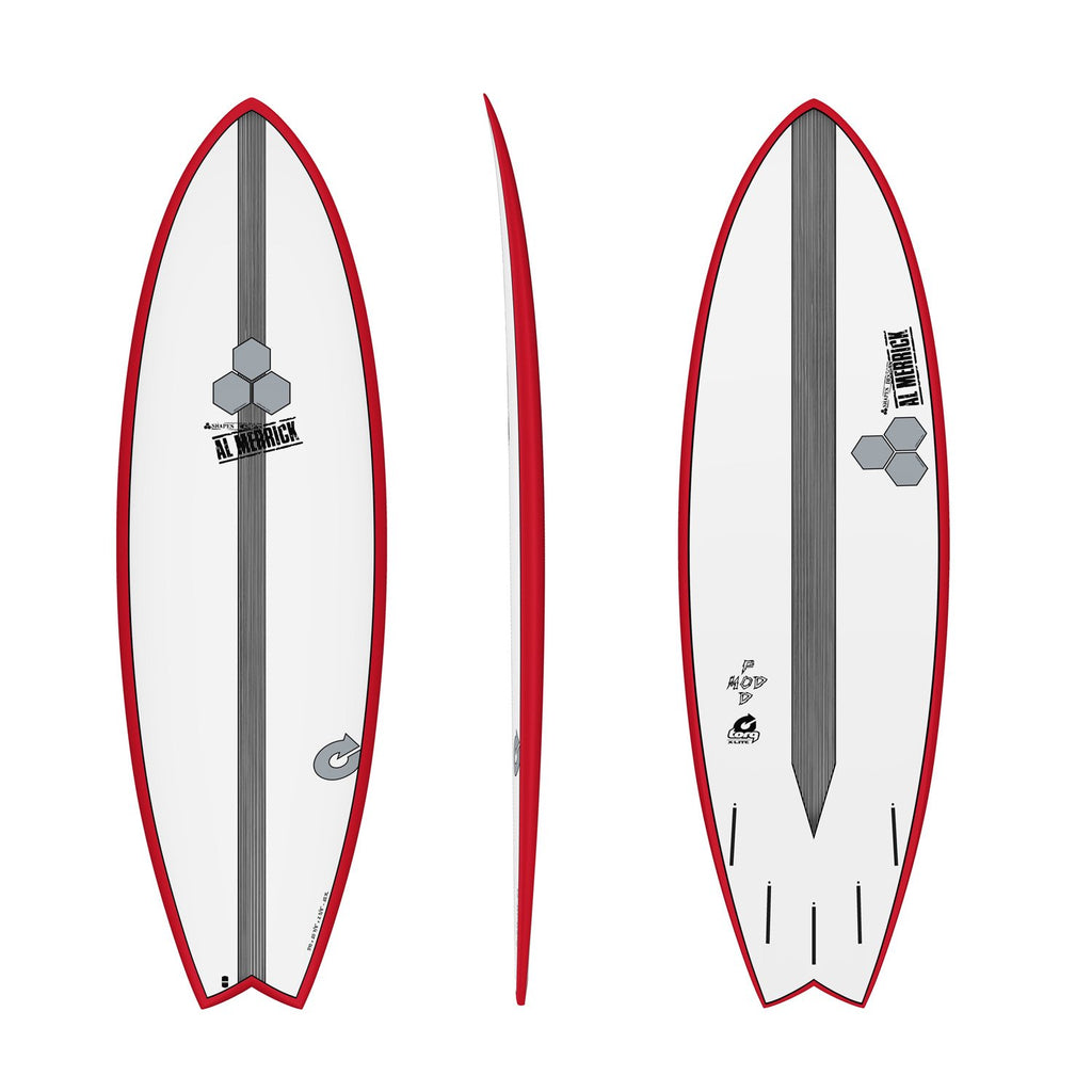 Surfplank Da Surf Torq Pod Mod 6'6" Rossa