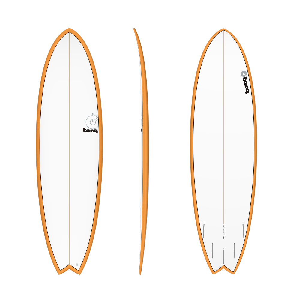 Planche de Surf Torq Tet Fish 6'10" Orange Rail