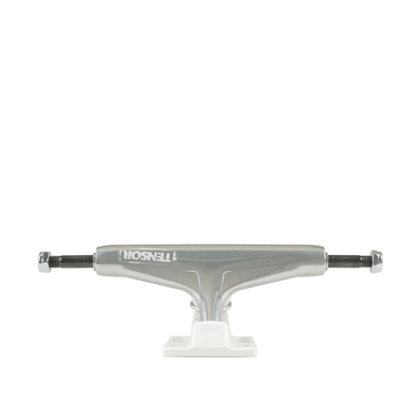 Truck Skate Tensor Aluminium Reg 5.25" Pochoir Argent Blanc