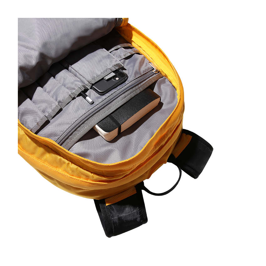 North face 2025 zaino giallo