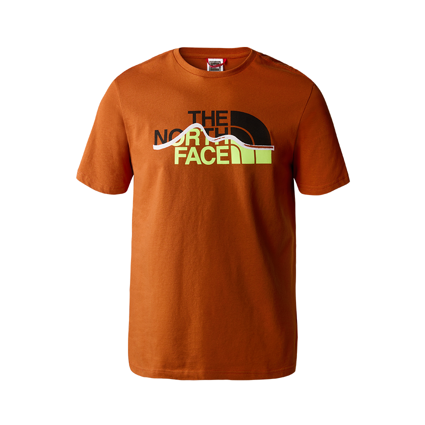 T-Shirt The North Face Mountain Line Marrone
