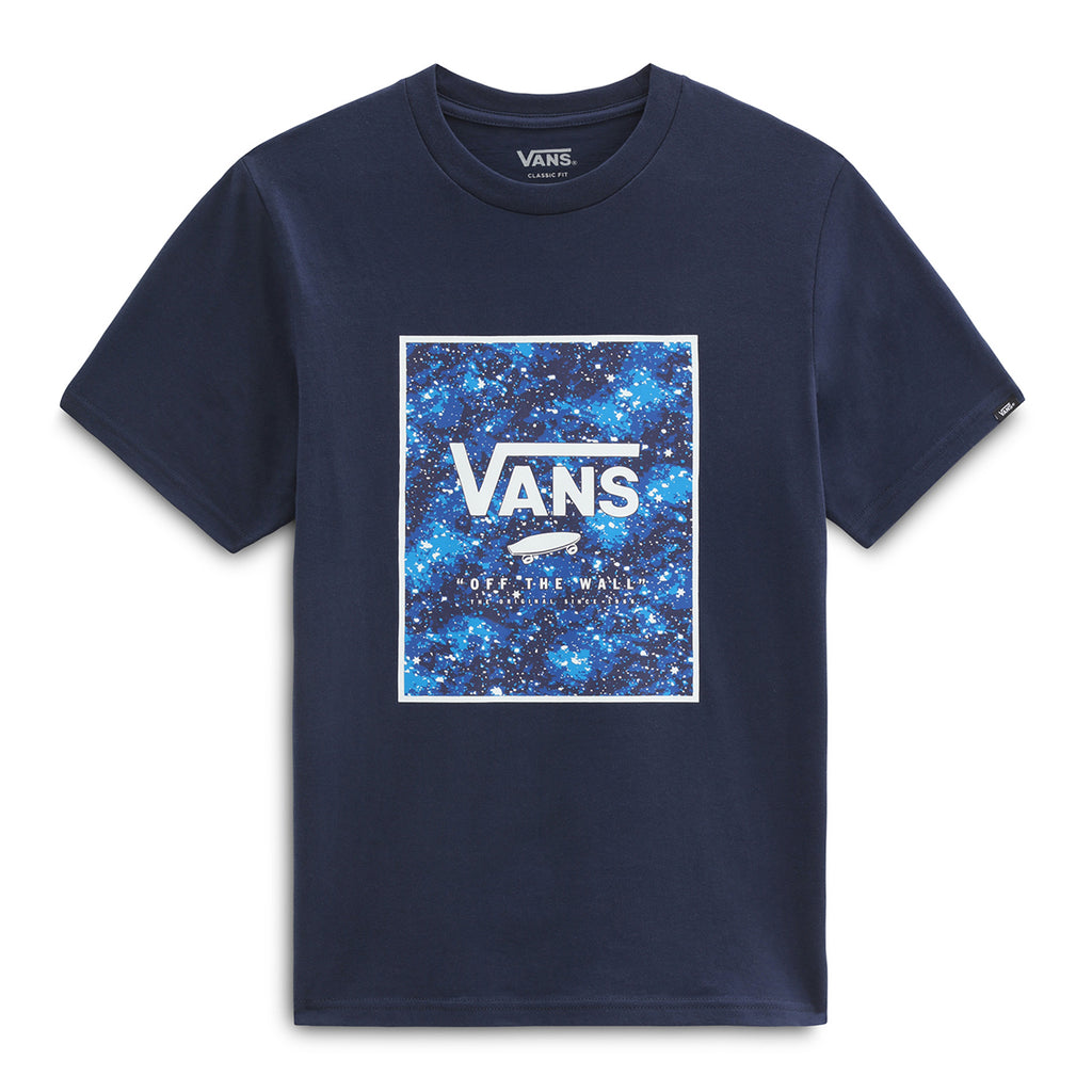 T-Shirt Vans Bambino Print Box Blu