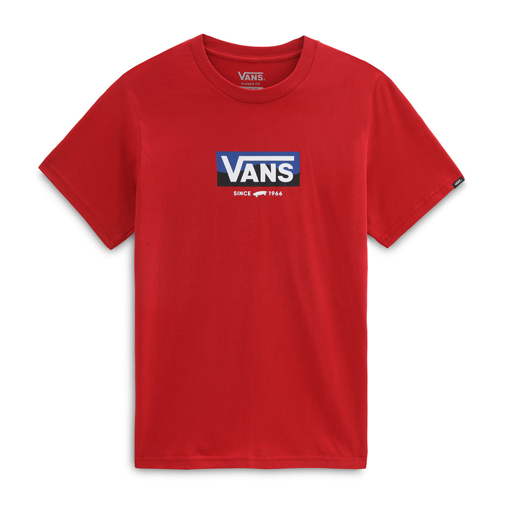 T-Shirt Vans Bambino Easy Logo Rouge