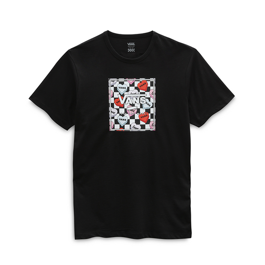 T-shirt Vans Bambina Box Candy Heart Nero