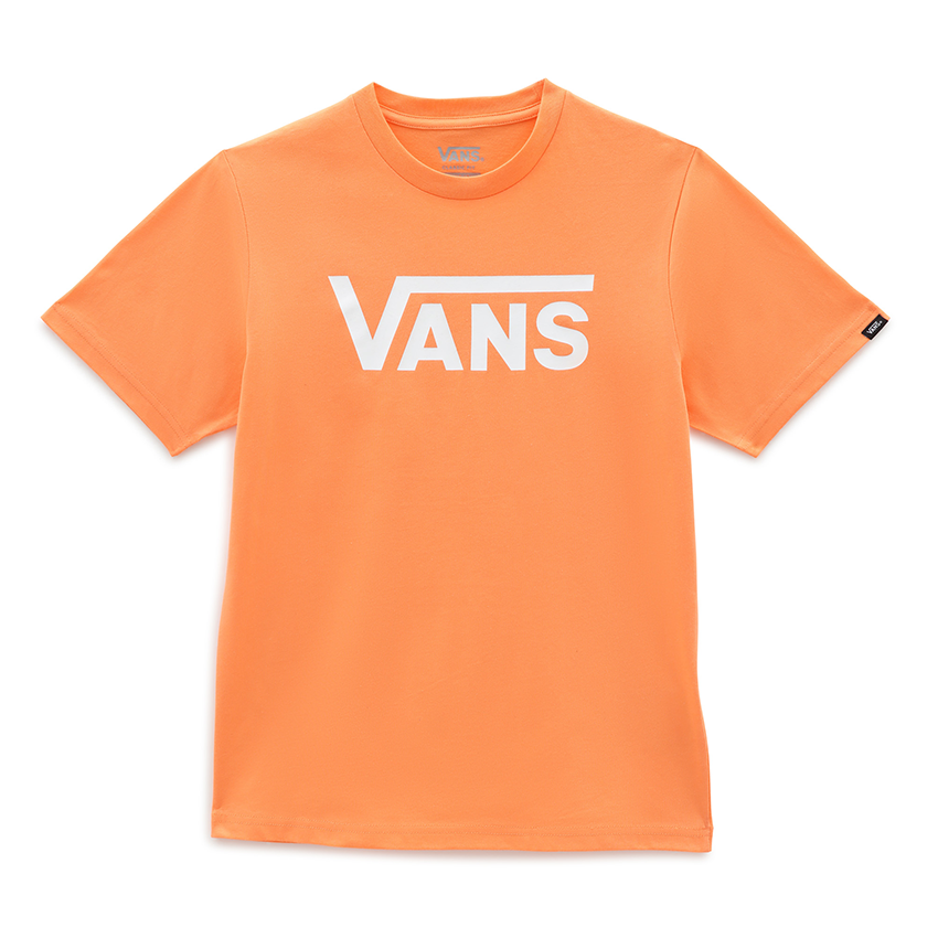 T-shirt Vans Logo Classic Orange pour enfants