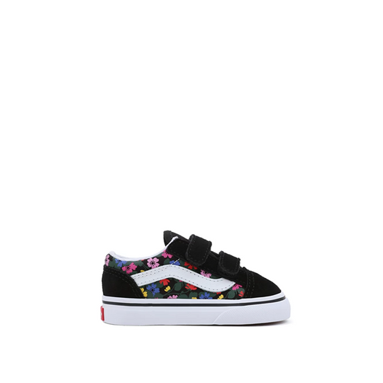 Sneakers Vans Old Skool Floral Baby Nero