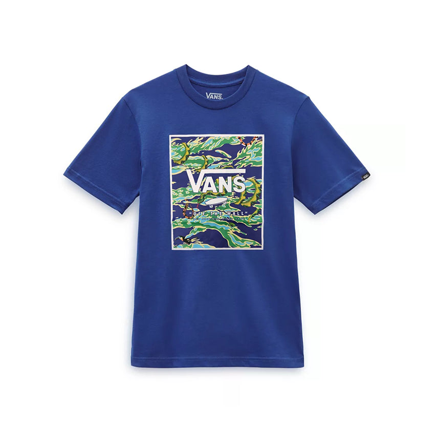 T-Shirt Vans Bambino Print Box Blau