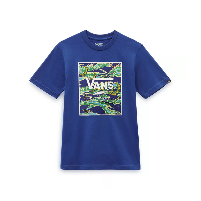 T-Shirt Vans Bambino Print Box Blu