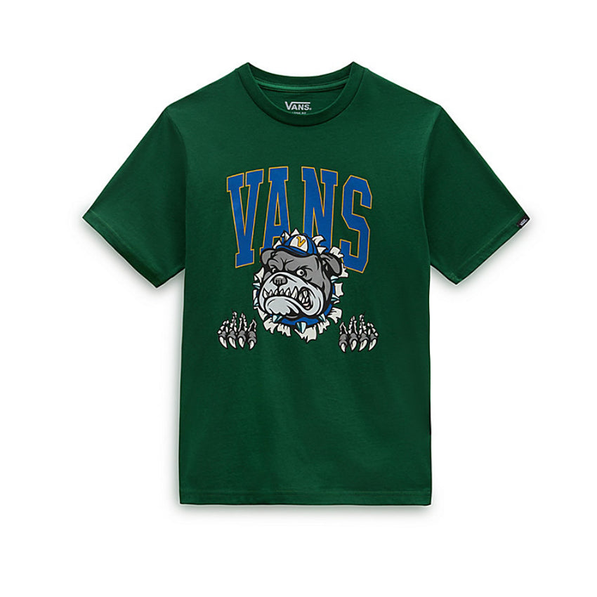 T-Shirt Vans Bambino Varsity Bulldog Verde
