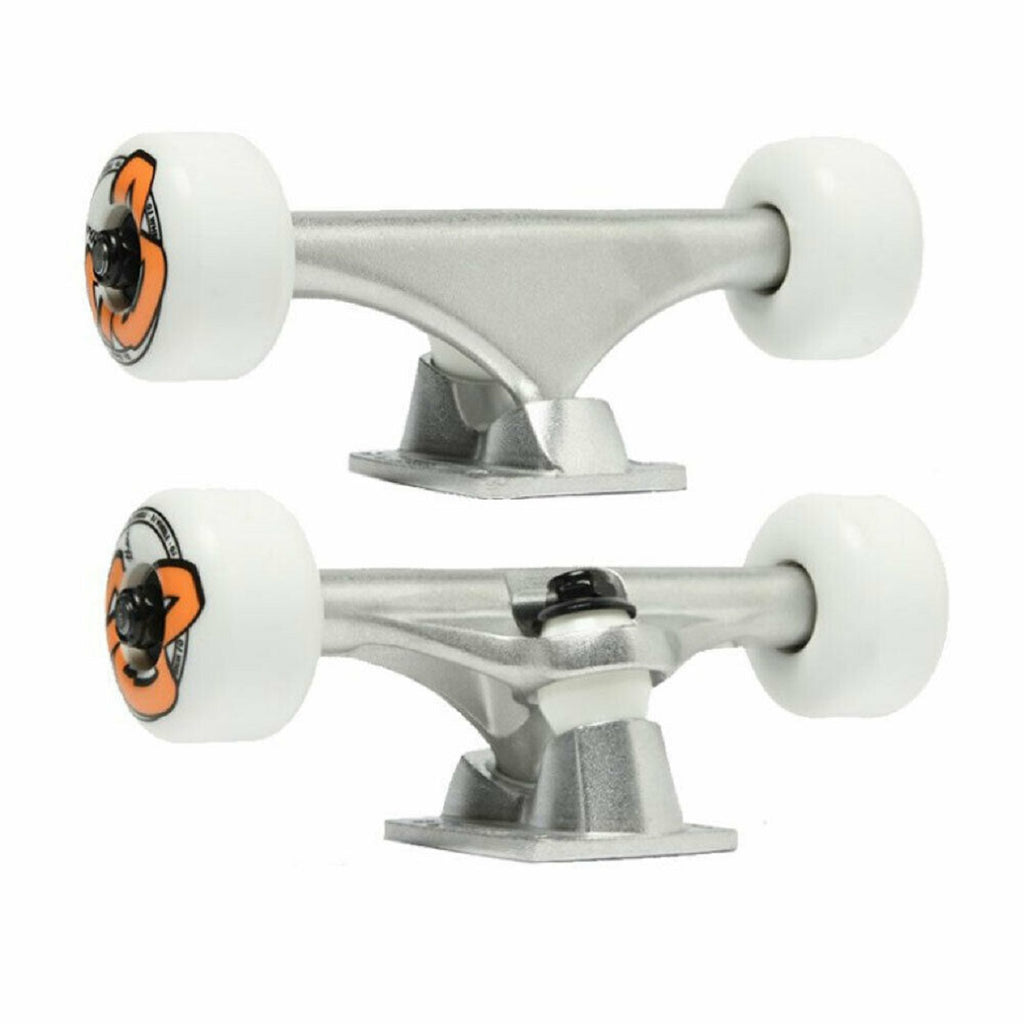 Kit Skate Bullet Assembly  Trucks + Ruote Argento