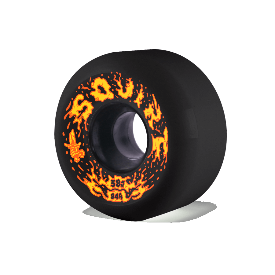 Ruote Skate Cruzade Squirt 58 mm 84a Nere 