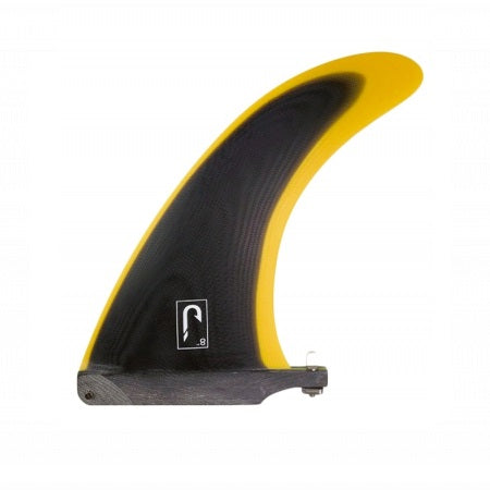 Pinna Surf Just Single Fin 8” Giallo/Nero