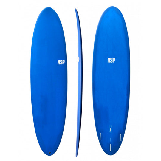 NSP Protech Funboard 7'6" Blaues Surfplank
