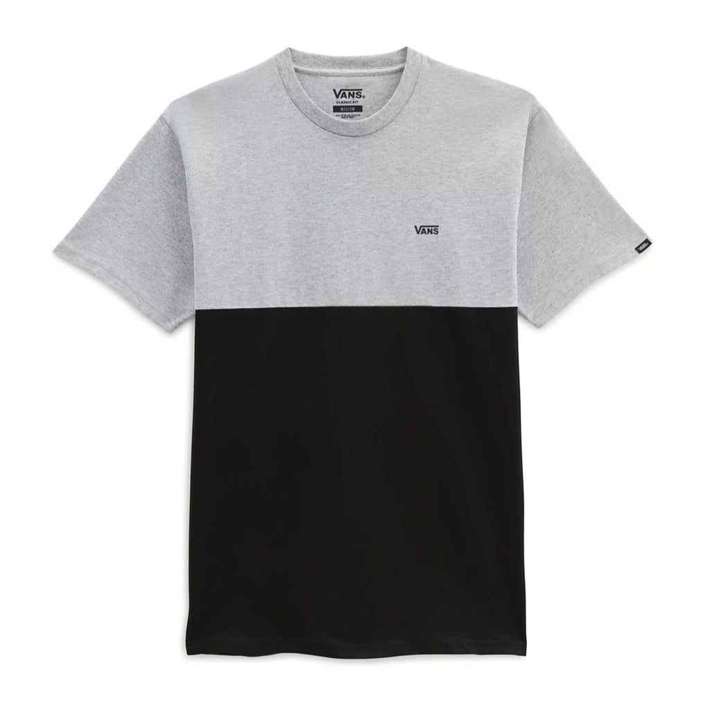 T-Shirt Vans Colour Block Grigio Nero