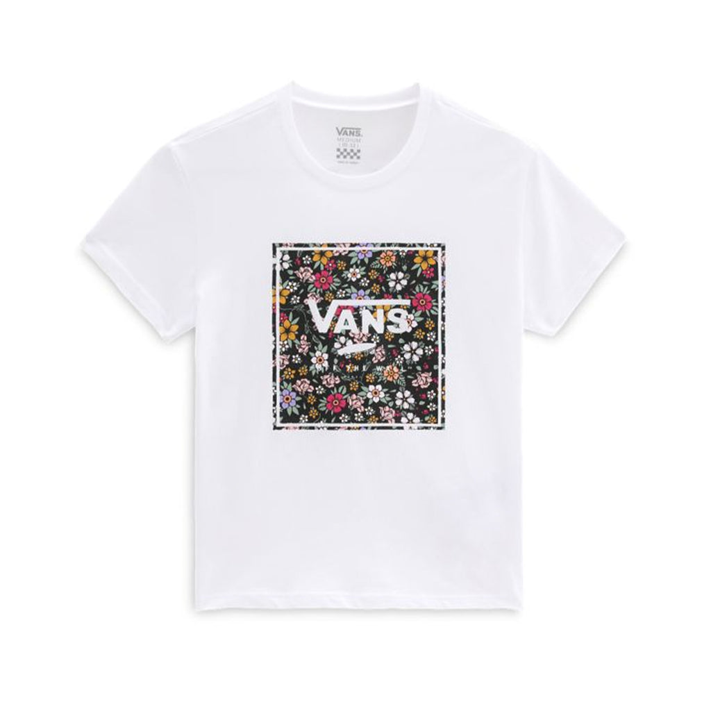 T-Shirt Vans Bambina Box Floral Bianco
