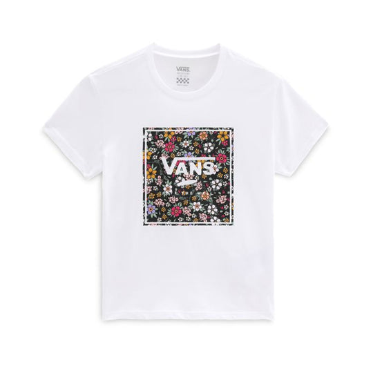 T-Shirt Vans Bambina Box Floral Bianco