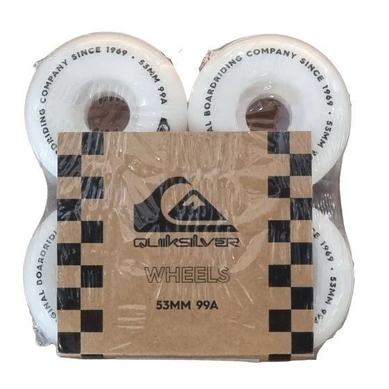 Ruote Skate Quiksilver Street Wheels 53mm Bianche