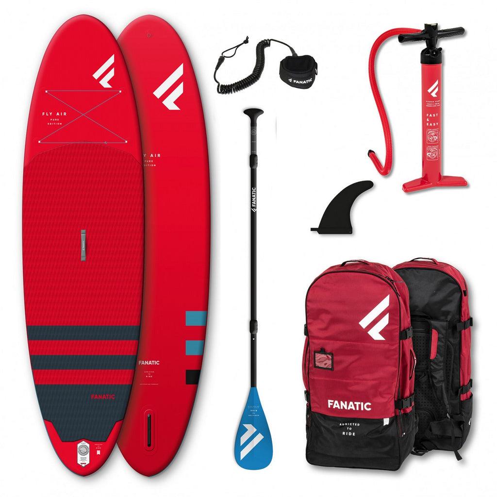 Fanatic Fly Air aufblasbares SUP- Surfplank Rot