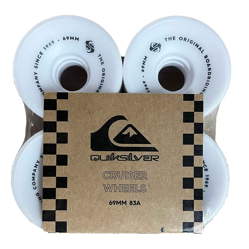 Ruote Skate  Quiksilver Surf Wheels 69mm Bianche