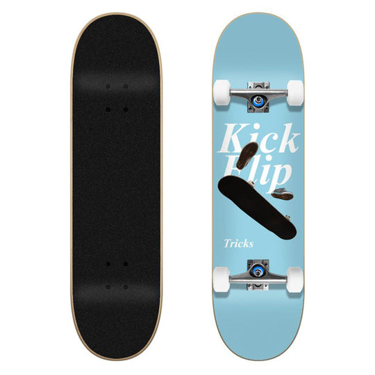 Skate Completo Tricks Kickflip Celeste