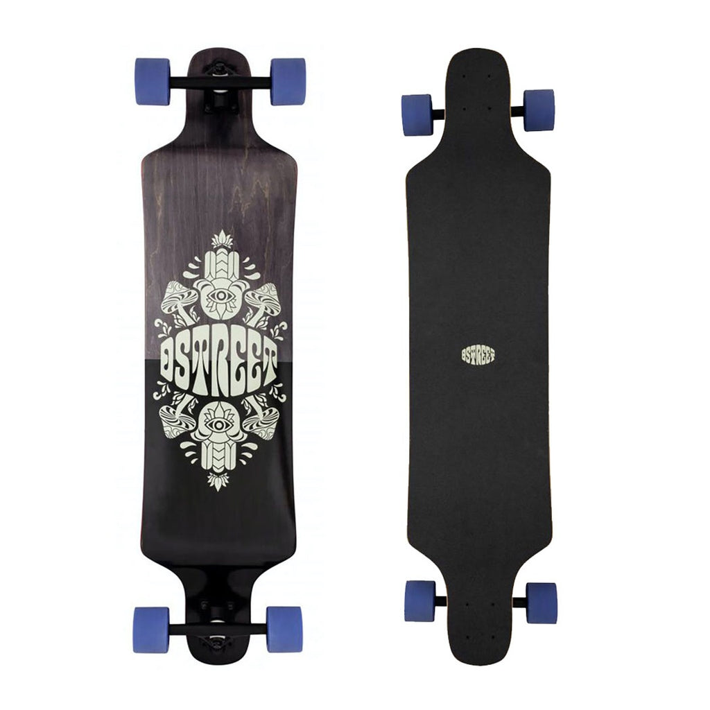 Longboard Skate D Street Drop Down Tripout 40''