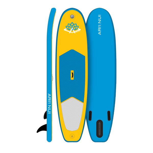 Aufblasbares SUP- Surfplank Ari'i Nui Mahana 10 Zoll Gelb