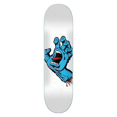 Deck Santa Cruz Screaming Hand 8.25" Bianco