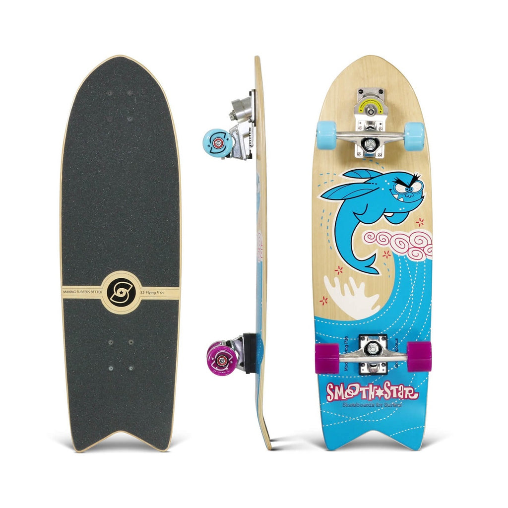 Surfskate Smoothstar Flyng Fish 32"  Blu