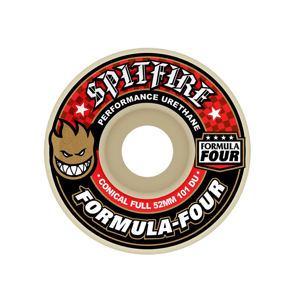 Roues Spitfire Formula Four Conical Full 52mm Rouge