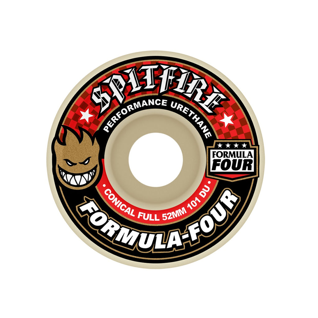 Spitfire Formula Four Konische 52-mm Skate Räder, Rot