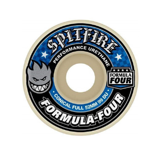Ruote Skate Spitfire Formula Four Conical Full 52mm Blau