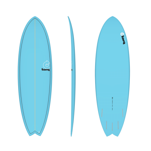 Surfplank da Surf Torq Fish 6'10” Ful Fade Blue