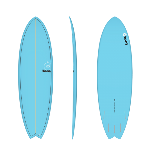 Surf Torq Fish Table 6'10" Full Fade Bleu