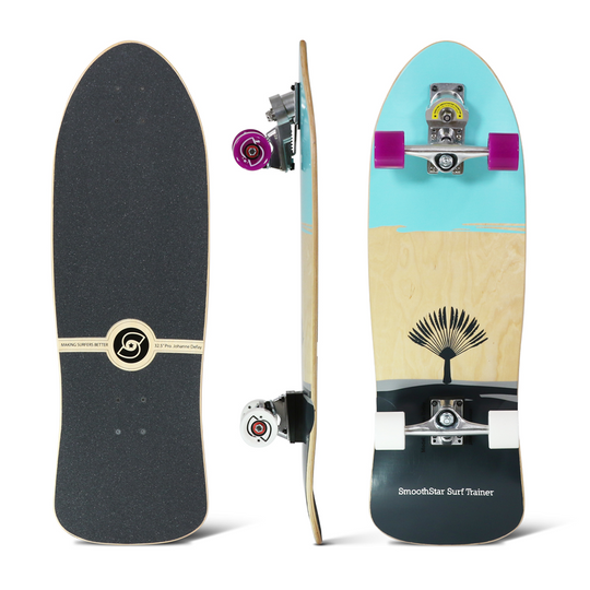Surfskate SmoothStar Johanne Defay 32.5″ Aqua & Grey