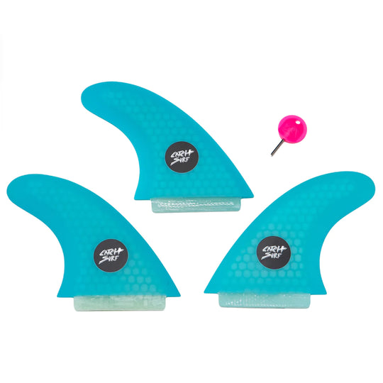 Pinne Surf Catch Surf Ultra HI-Perf Tri Fin Set Cyan